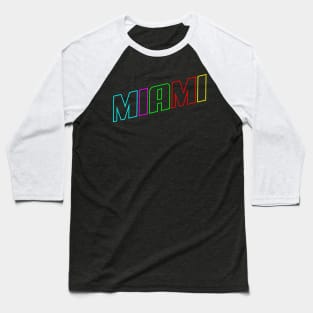 MIAMI NEON Baseball T-Shirt